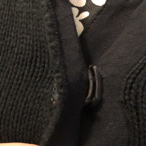 WHBM Stunning cropped long sleeved sweater jacket with standout beaded buttons - Picture 7 of 14